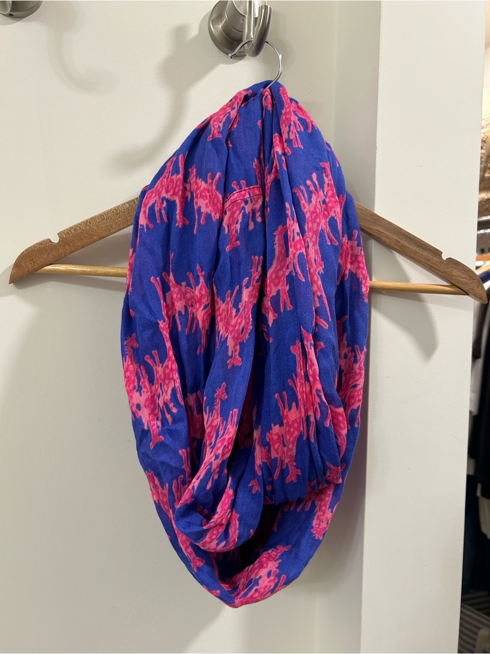 Lilly Pulitzer Infinity Scarf with Pink Abstract Print